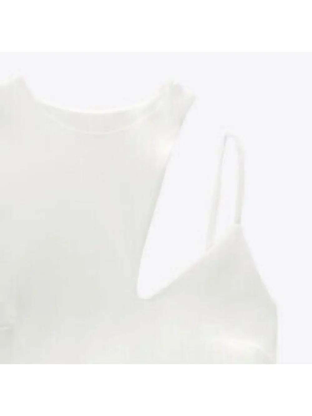 NWT Zara One Shoulder Asymmetrical Dress, Size L - Picture 6 of 7